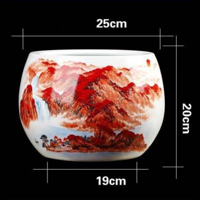 ANG THẢ CÁ THẢ HOA TRỒNG SEN CẢNH HỌA TIẾT SƠN THỦY